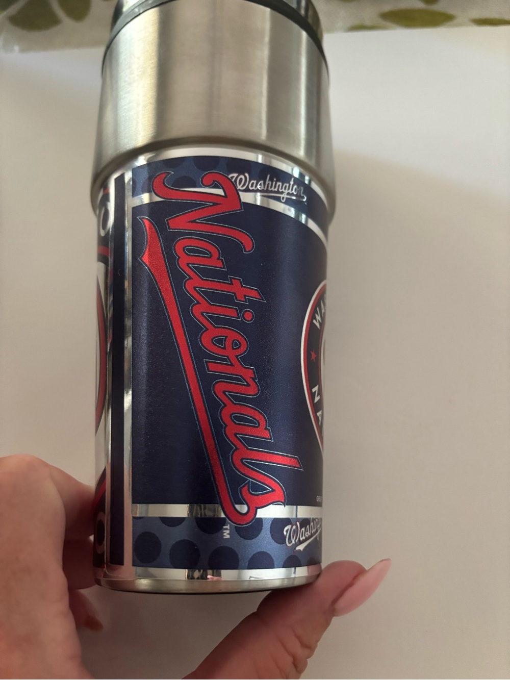 Stainless Travel Tumbler - Navy & Red Washington Nationals nwt